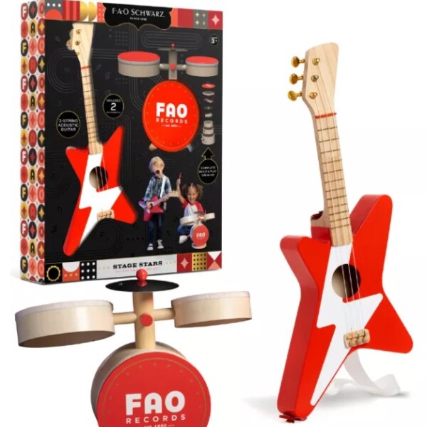 Set instrumentos musicales madera Fao Schwartz Set instrumentos musicales madera Fao Schwartz