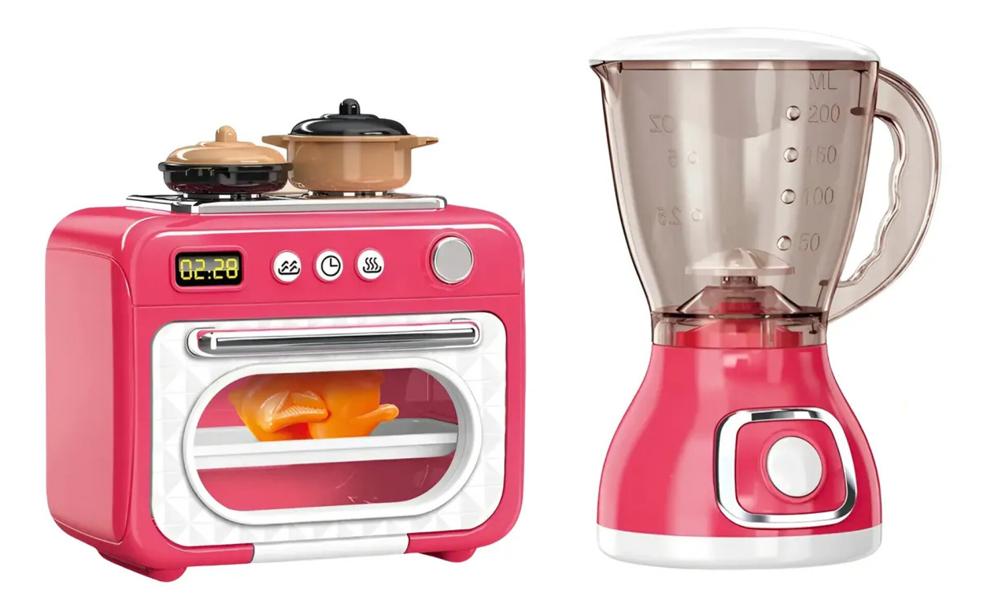 Set de licuadora y horno vintage, retro 