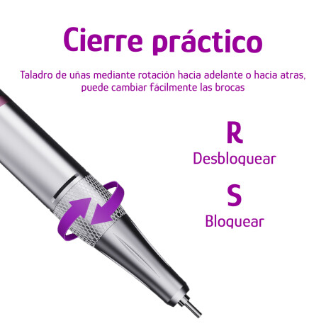 Torno Eléctrico P/Uñas Inalám Prof Velocidad Reg Accesorios Blanco