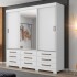 Ropero Abba 3 puertas Dezlisante NT5030 Notavel Blanco Ropero Abba 3 puertas Dezlisante NT5030 Notavel Blanco