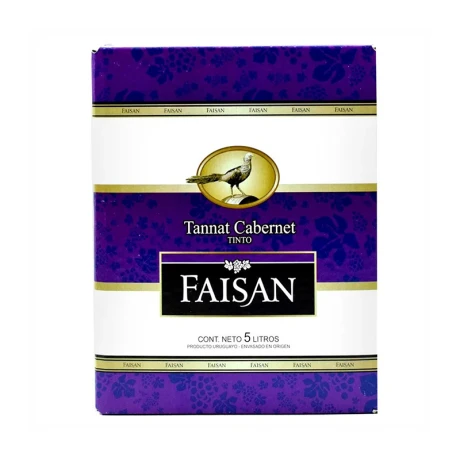 Vino Tinto Tannat Cabernet FAISAN Tetra 5L Vino Tinto Tannat Cabernet FAISAN Tetra 5L
