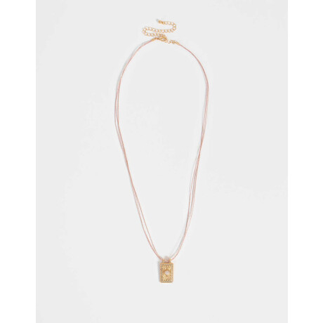 Collar Corto Hilo Dije Naipe Dorado