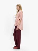 Pantalón Fluido 100% Lyocell burdeos