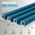 Pack x10 Wpc Simil Madera Wall Panel Lambrin 2.90x16.7 Azul 1