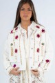 Chaqueta flower Blanco