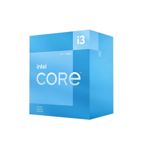 Procesador Intel Core i3 12100F Box 3.3Ghz LGA1700. Nucleos: 2 / Hilos: 8. SIN VIDEO Procesador Intel Core i3 12100F Box 3.3Ghz LGA1700. Nucleos: 2 / Hilos: 8. SIN VIDEO