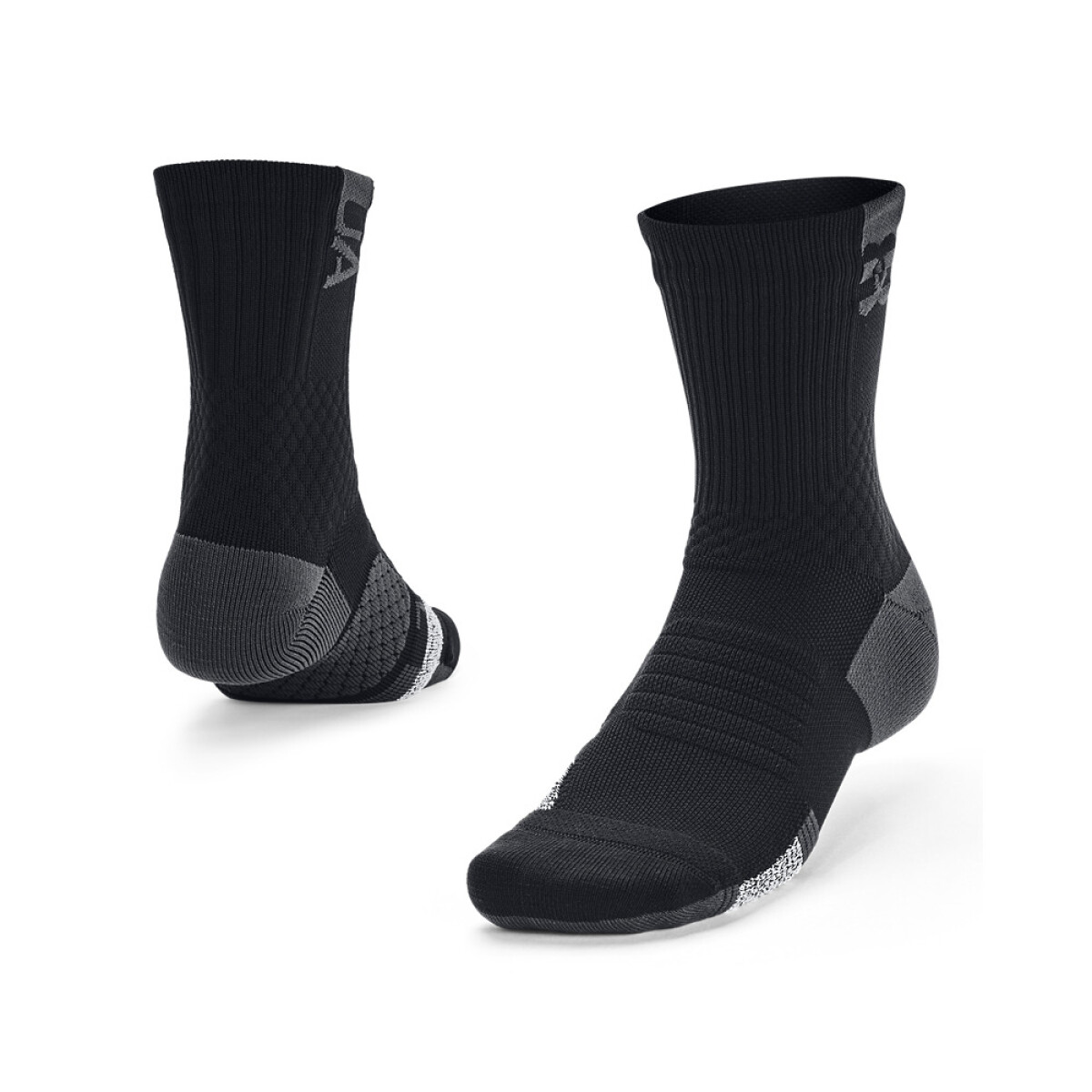 UA AD Playmaker 1pk Mid-WHT - BLK-001 