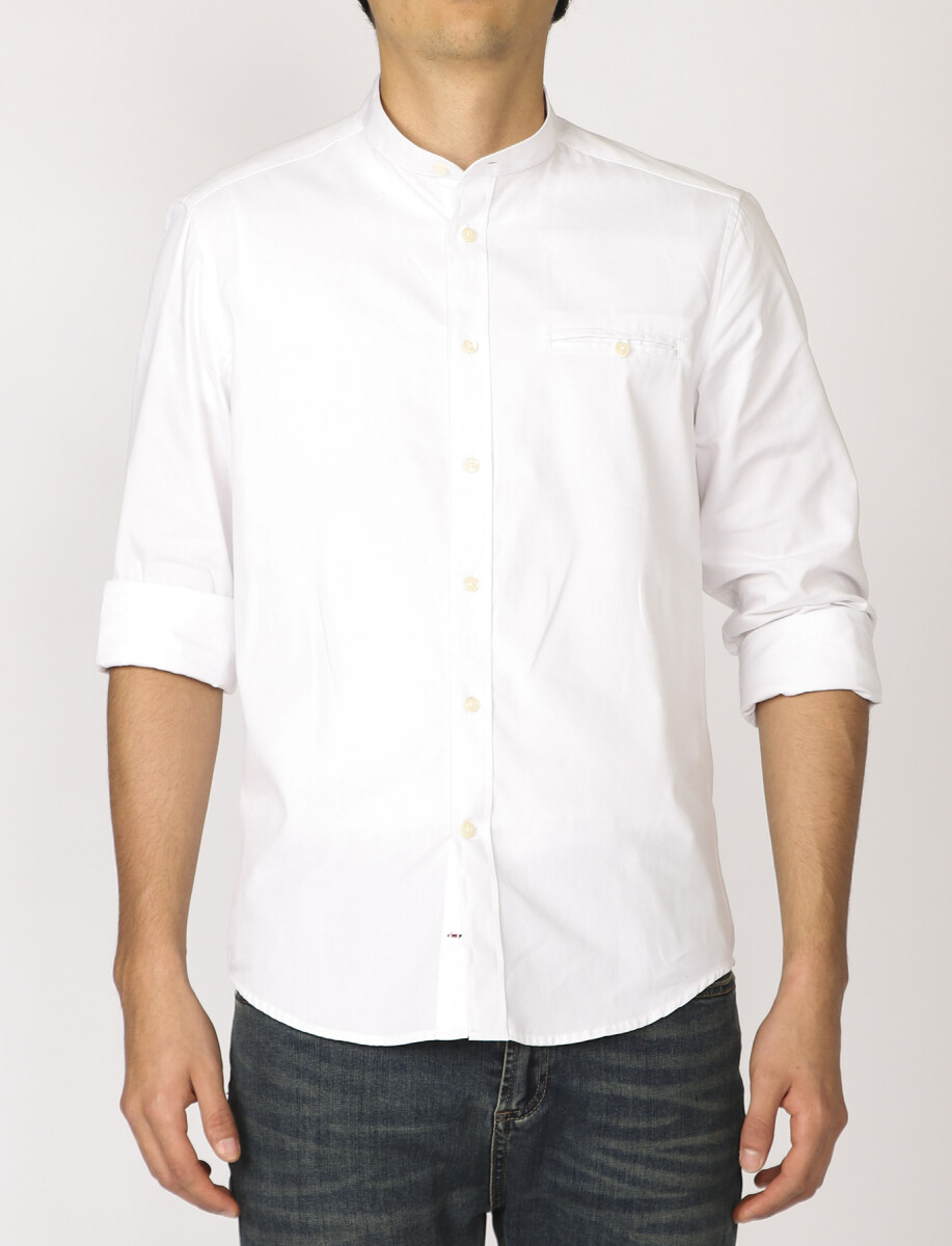 Camisa Harrington Label - Blanco 