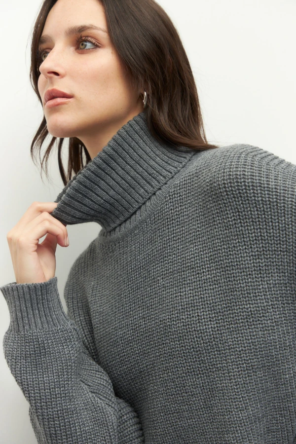 POLERA KARSA Gris Melange