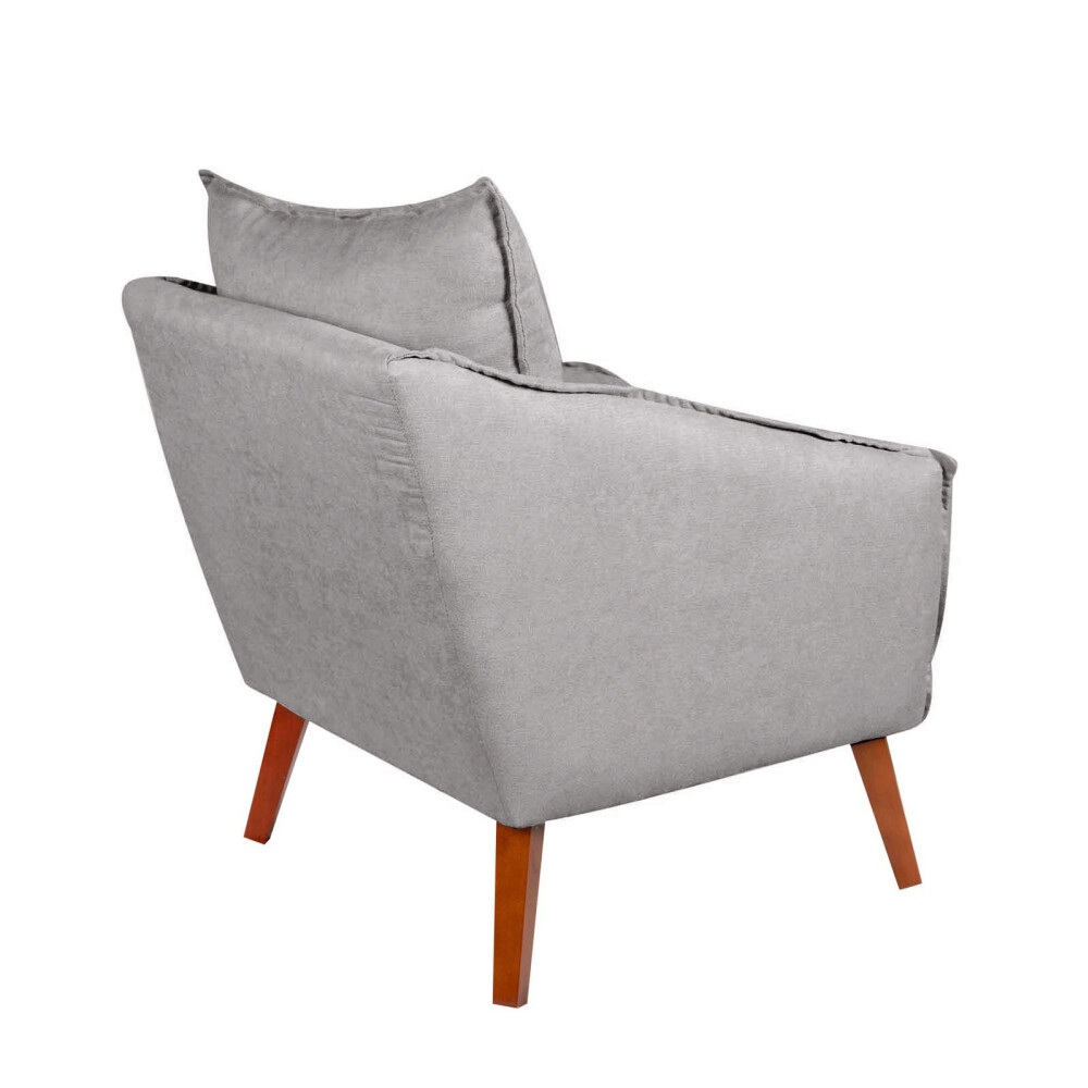BUTACA TELA-Y-MADERA GRIS COLIN