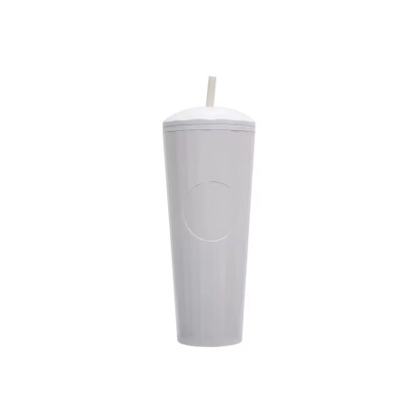 Vaso Térmico Reutilizable con Sorbito Blanco