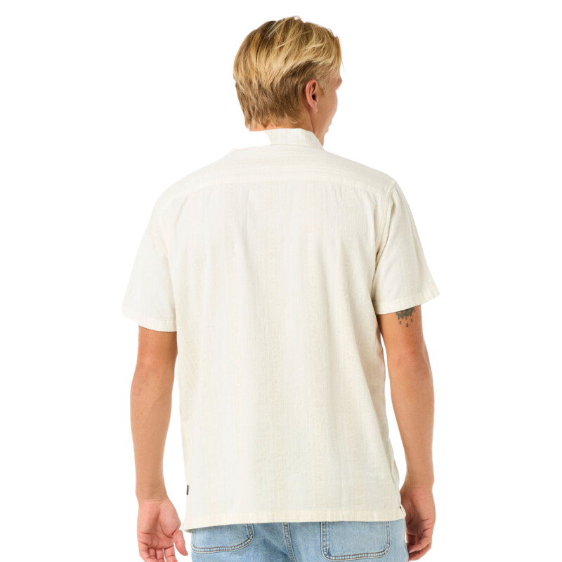 Camisa Rip Curl Raw Energy Stripe - Beige Camisa Rip Curl Raw Energy Stripe - Beige