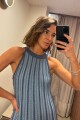 Vestido Ecos Celeste