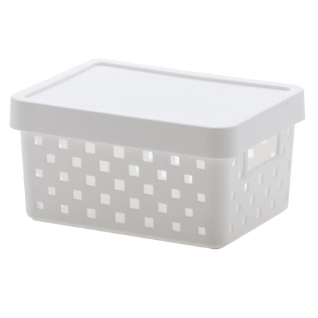 Organizador Quadratta P con tapa BLANCO