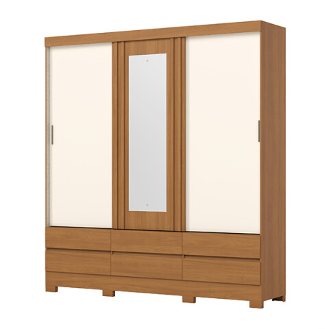 Ropero Henn Flex BE427 3 Puertas Cinamomo Off White Ropero Henn Flex BE427 3 Puertas Cinamomo Off White