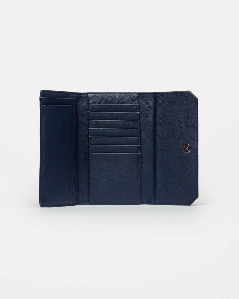 Billetera P&P en efecto cuero Azul