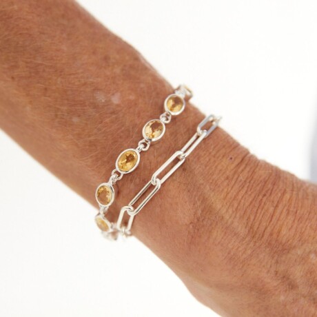 Pulsera Guadalupe Citrino - Plata 925 Pulsera Guadalupe Citrino - Plata 925