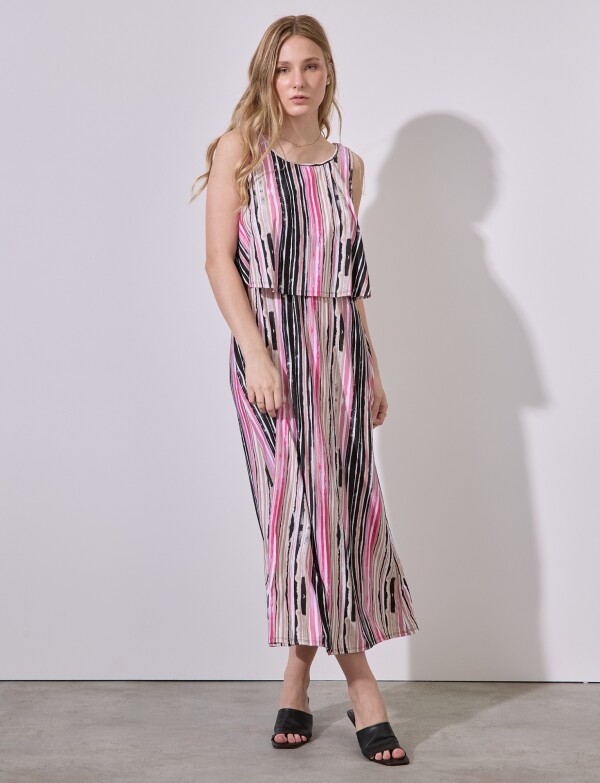 Vestido Maxi Print MULTI/ROSA