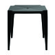 Set x4 Mesa cuadrada 70 x 70 cm Bela Vista NEGRO