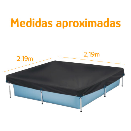 Cobertor P/Piscina Cuadrado 1500L y 2000L 2,19x2,19m PVC Azul