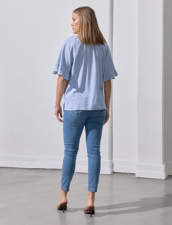 Blusa Lino CELESTE/MULTI