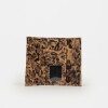 Billetera Chicago En Cuero Animal Print Negro