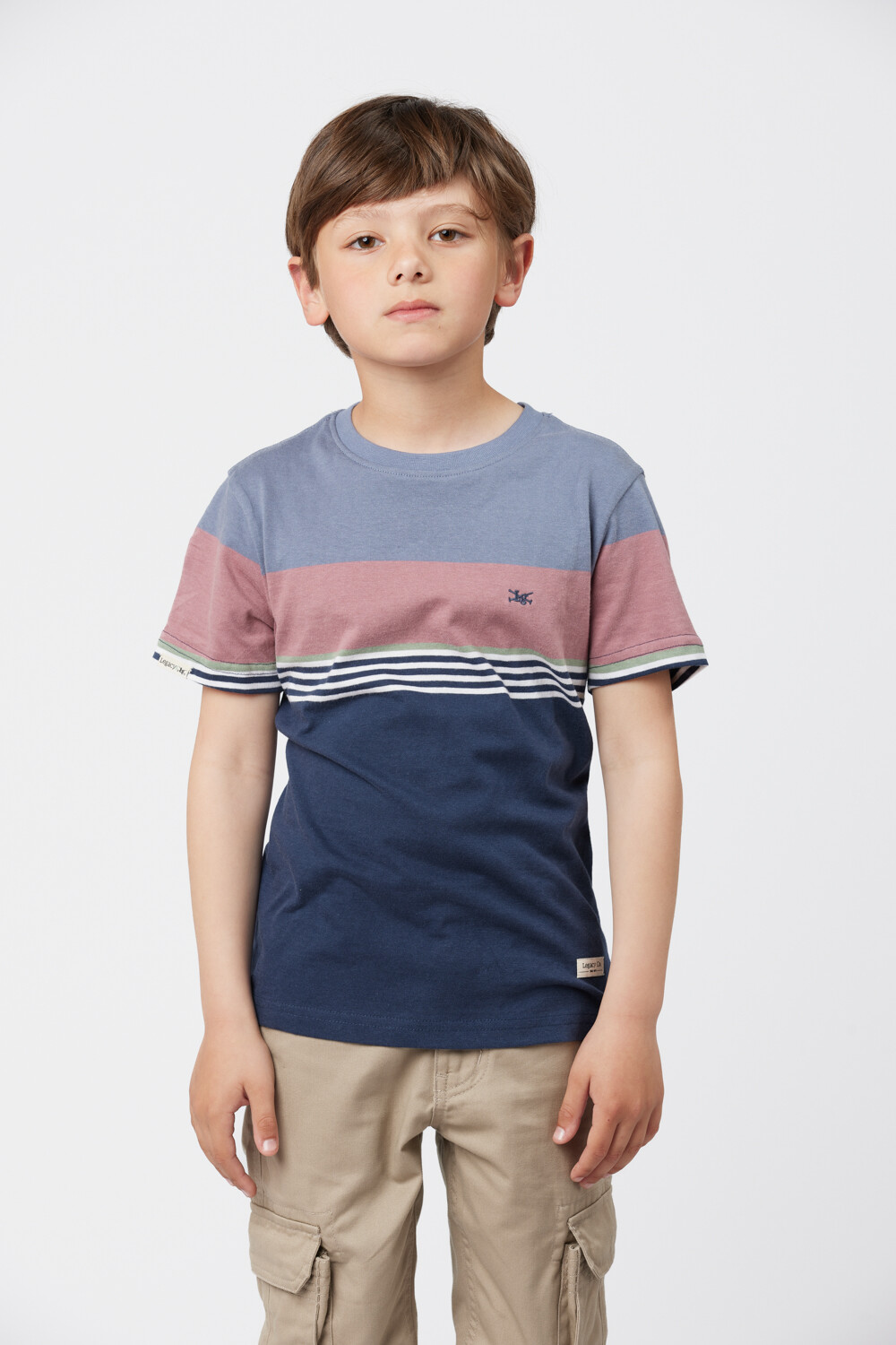 REMERA RAYADA Azul