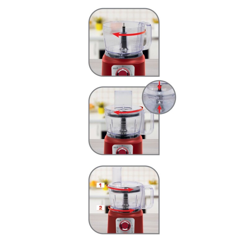 Multiprocesador Arno Multichef | 7 En 1 | Color rojo. Multiprocesador Arno Multichef | 7 En 1 | Color rojo.