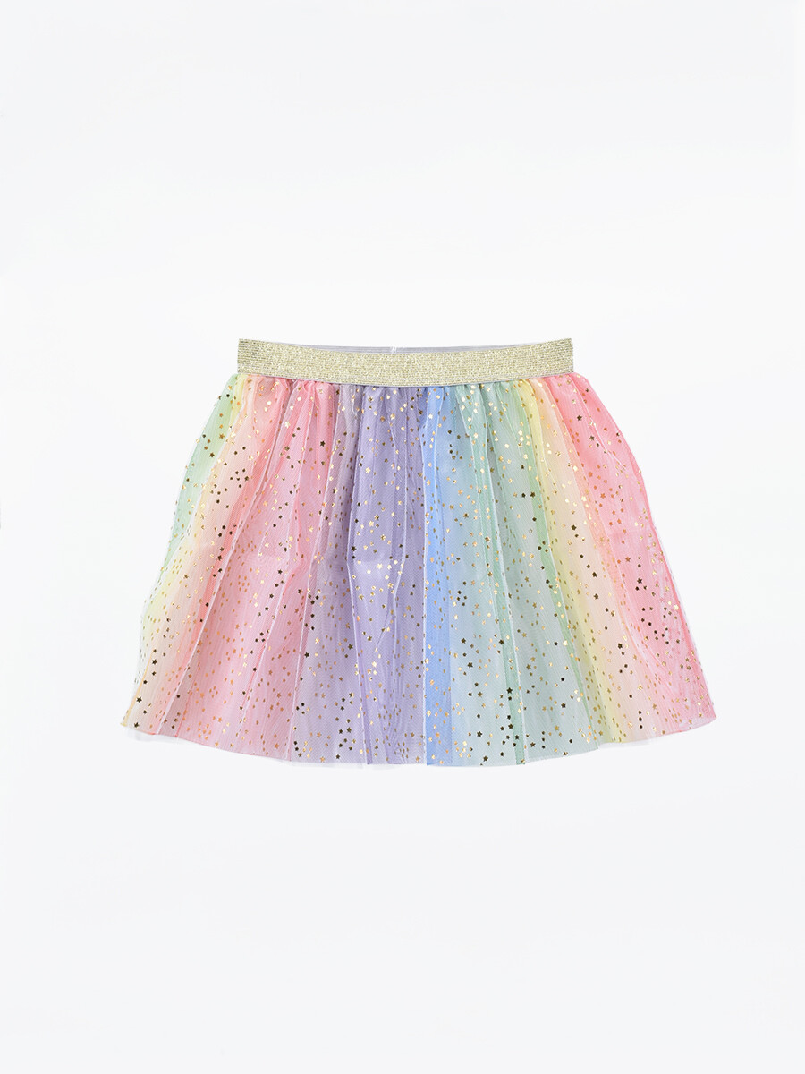 POLLERA TUTU MULTICOLOR - MULTICOLOR 