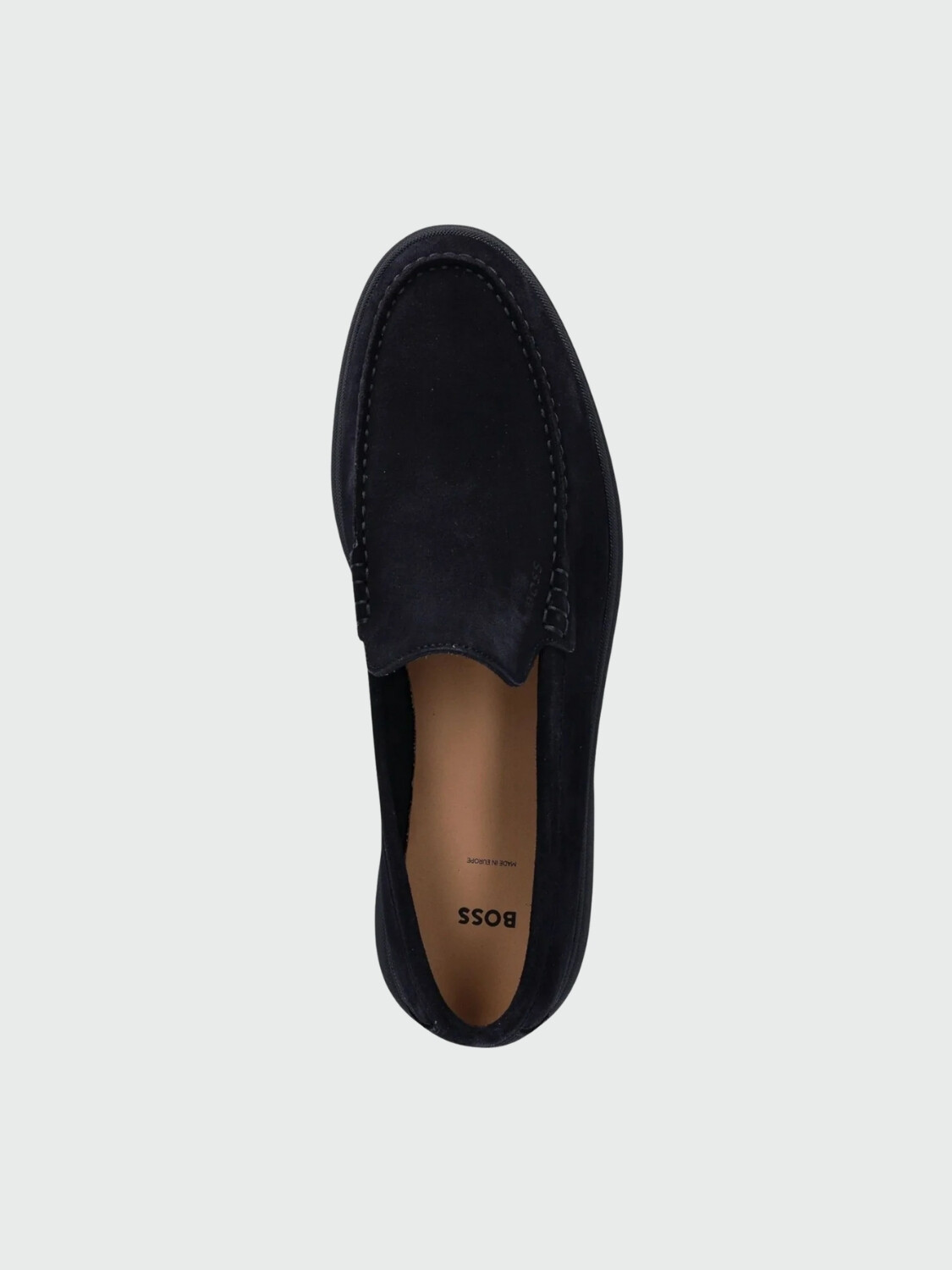 BOSS - Mocasines Suede Loafers Azul