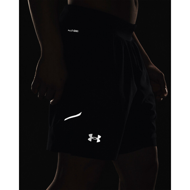 UA LAUNCH PRO 2n1 7'' SHORTS BLK-001