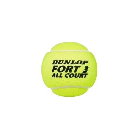 PELOTA DUNLOP TENIS FORT X3 Green & Black