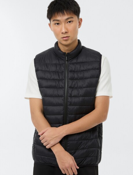 CHALECO PUFFER MODELO COMFORT NEGRO