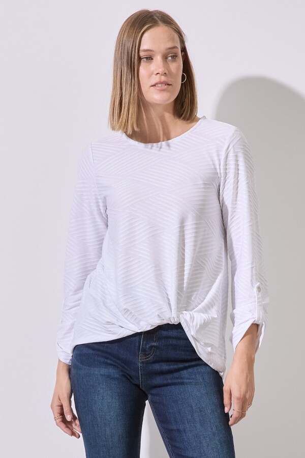 Blusa Relieve BLANCO