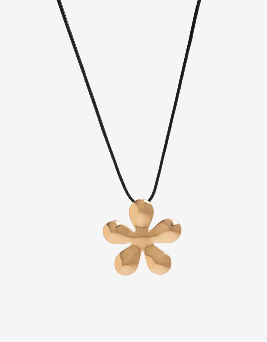 Collar Ajustable Con Dije Bañado En Oro 