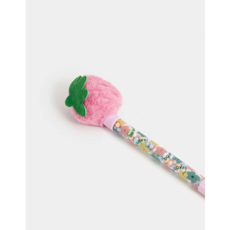 Lapicera Con Frutillita ''berry'' Rosa Claro