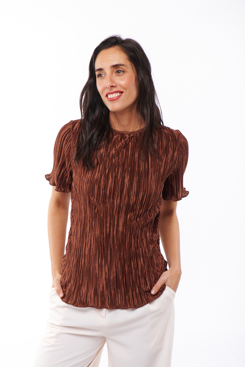 BLUSA JACINTA MARRÓN