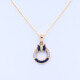 Dije oro 18k con zafiros y brillantes. Dije oro 18k con zafiros y brillantes.