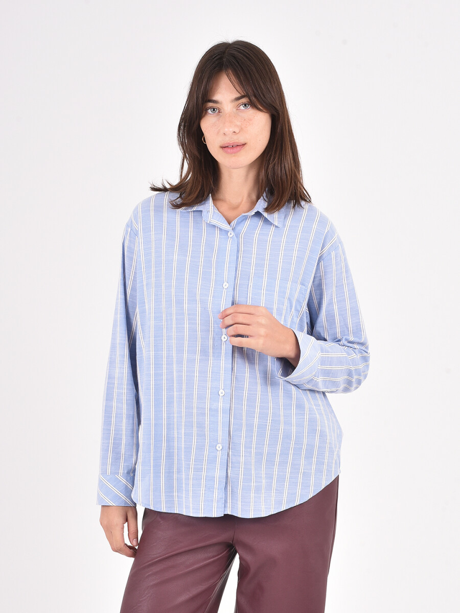 CAMISA PRANA - CELESTE 