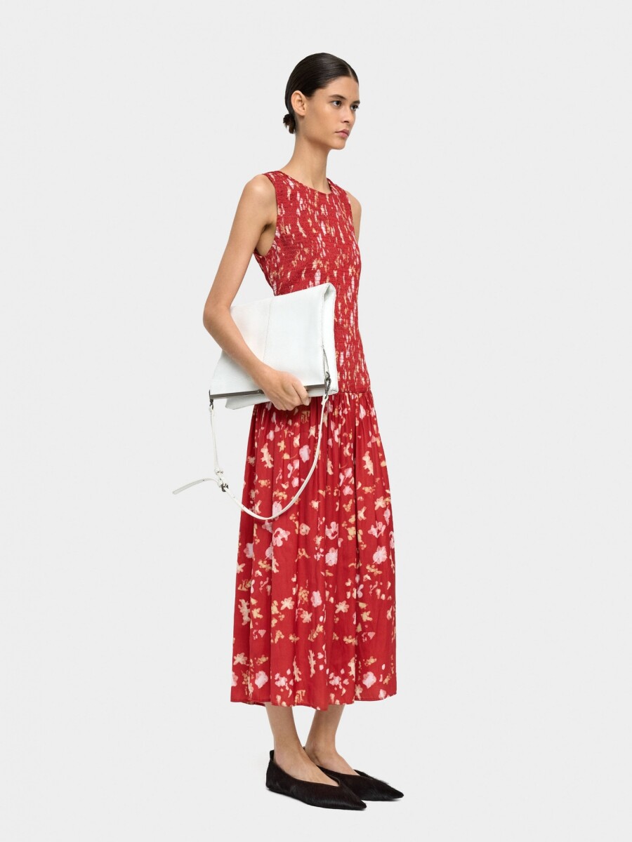 Vestido Largo Estampado rojo