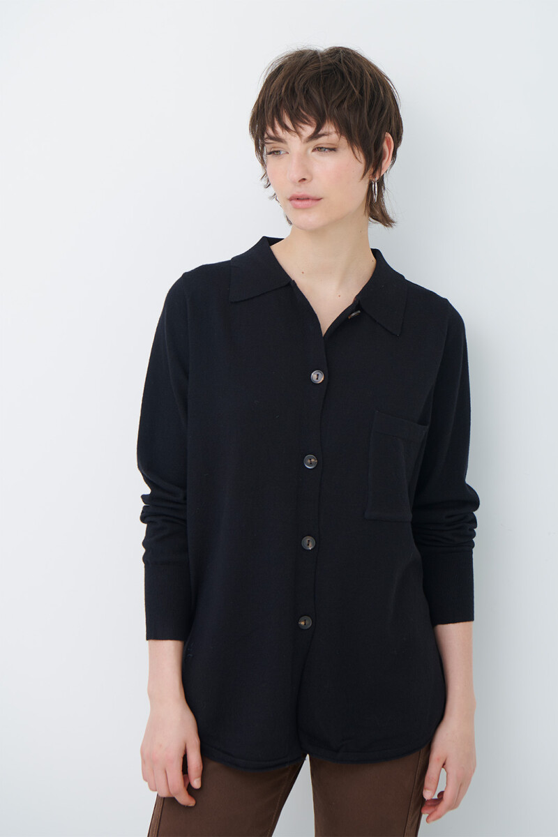 CARDIGAN LONG NEGRO
