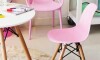 Silla DKR Base - En Madera - Infantil Rosa