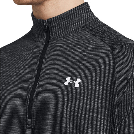 Buzo Under Armour Tech Textured 1/2 ZIP Grey & Black