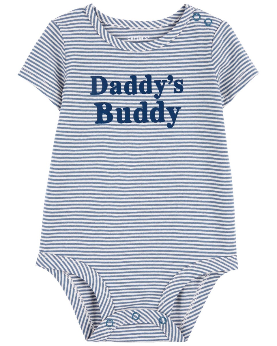 Body de algodón manga corta estampa Daddy's buddy 