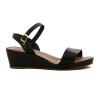 Beira Rio Sandalia Casual C/faja Y Pulsera C/hebilla Negro