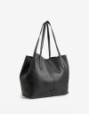 Shopper Shopper Con Doble Asa Corta De Hombro - Negro