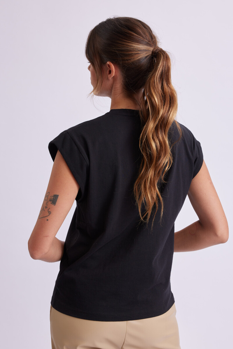 Remera Manga Sisa Negro