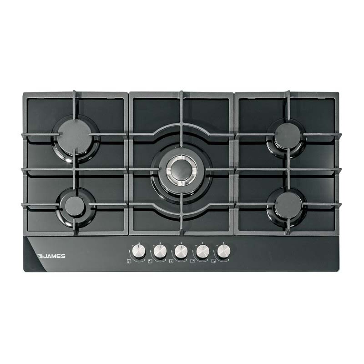 Anafe a Gas JAMES 5H AGVNT - Vidrio Negro 