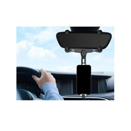 Soporte Para Celular Magnetico Para Espejo Retrovisor (barra Plegable)