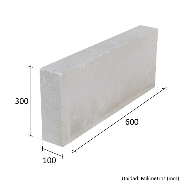 BLOQUE DE HORMIGON CELULAR 10X30X60 CM CELUCOM Bloque De Hormigon Celular 10x30x60 Cm Celucom
